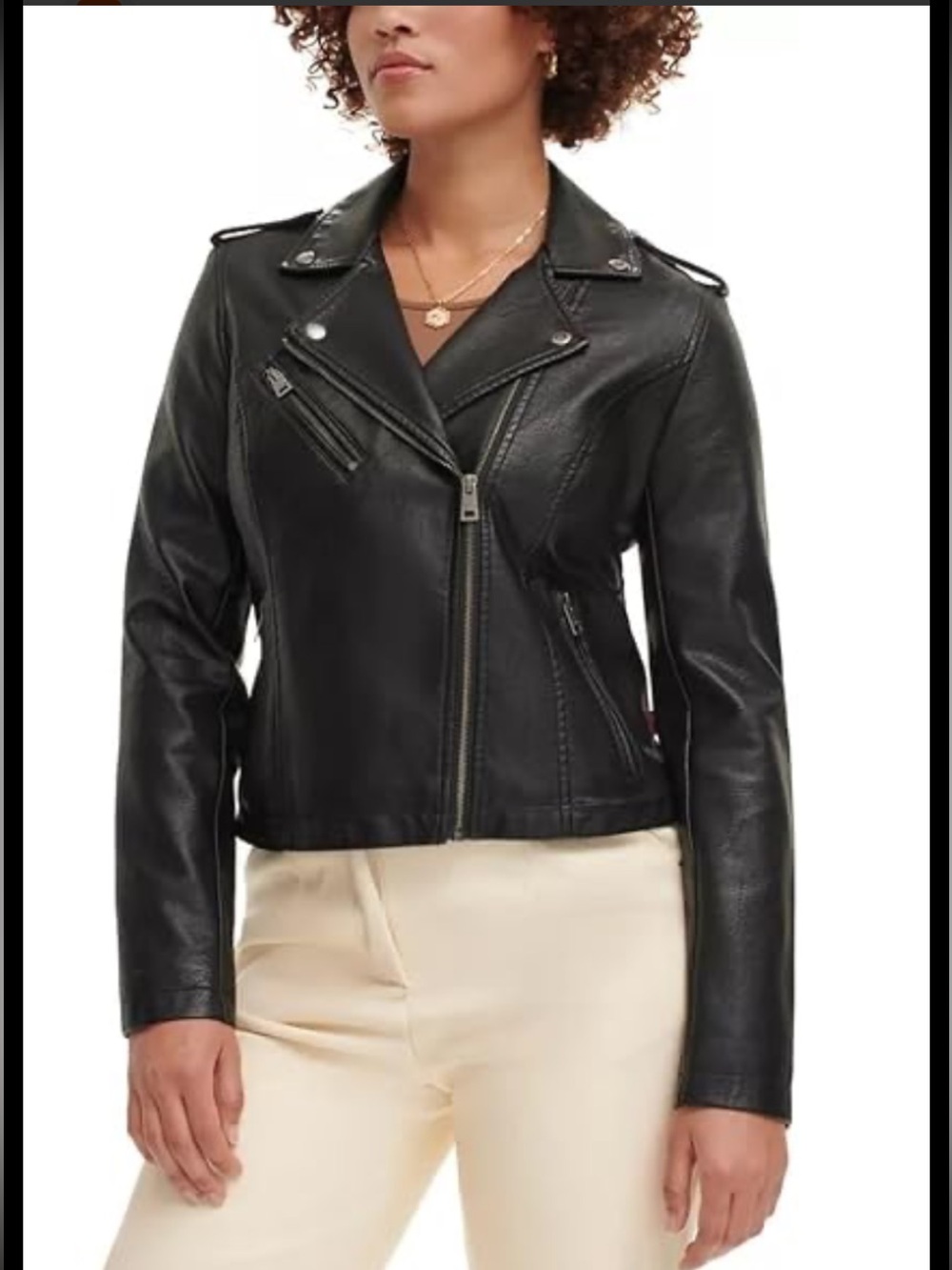 Levi’s Faux Vegan Leather Moto Jacket Size Small